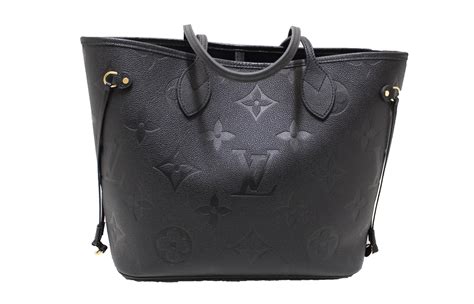 black louis vuitton neverfull handbag